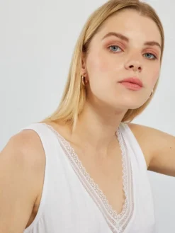 Canotta Stretch Con Pizzo 9 Canotta Stretch Con Pizzo -Kiabi canotta stretch con pizzo bianco acx20 3 frb4