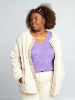 Cappotto Corto In Sherpa