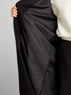 Cappotto Lungo Bimateriale -Kiabi cappotto lungo bimateriale nero bde96 1 frb5