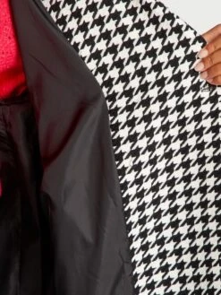 Cappotto Lungo Pied De Poule -Kiabi cappotto lungo pied de poule nero any68 1 frb6