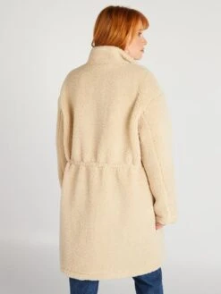 Cappotto Midi In Sherpa -Kiabi cappotto midi in sherpa beige ayy89 1 frb4