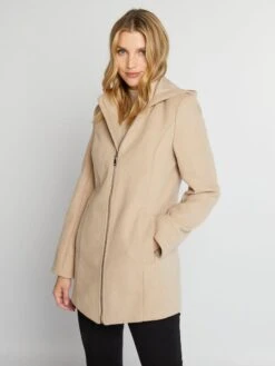 Cappotto Premaman Effetto Lana -Kiabi cappotto premaman effetto lana beige akf55 1 frb5