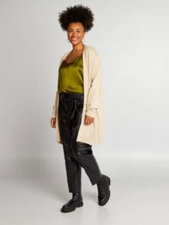 Cardigan Aperto Lunghezza Midi