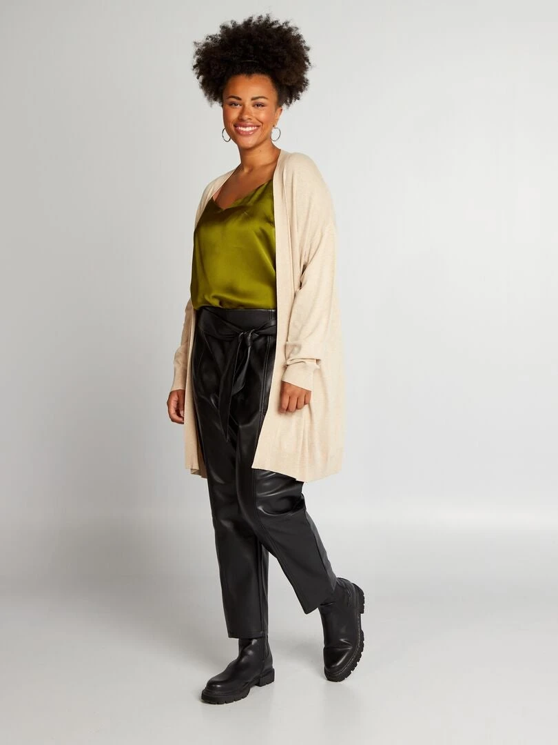 Cardigan Aperto Lunghezza Midi 1 Cardigan Aperto Lunghezza Midi