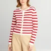 Cardigan In Maglia A Righe