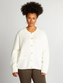 Cardigan In Maglia Con Bottoni -Kiabi cardigan in maglia con bottoni bianco avf36 2 frb3