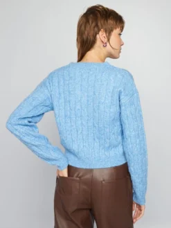 Cardigan In Maglia Con Lavorazione A Trecce -Kiabi cardigan in maglia con lavorazione a trecce blu awk06 1 frb4