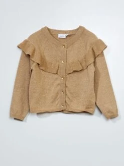 Cardigan In Maglia Iridescente