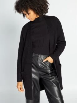 Cardigan In Maglia -Kiabi cardigan in maglia nero aje21 2 frb4