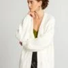 Cardigan In Maglia Pesante Con Lavorazione A Trecce