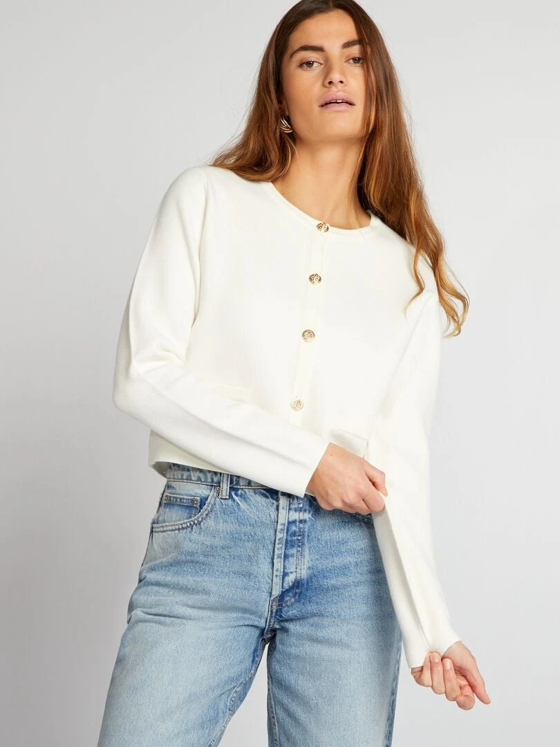 Cardigan In Maglia Tinta Unita 1 Cardigan In Maglia Tinta Unita