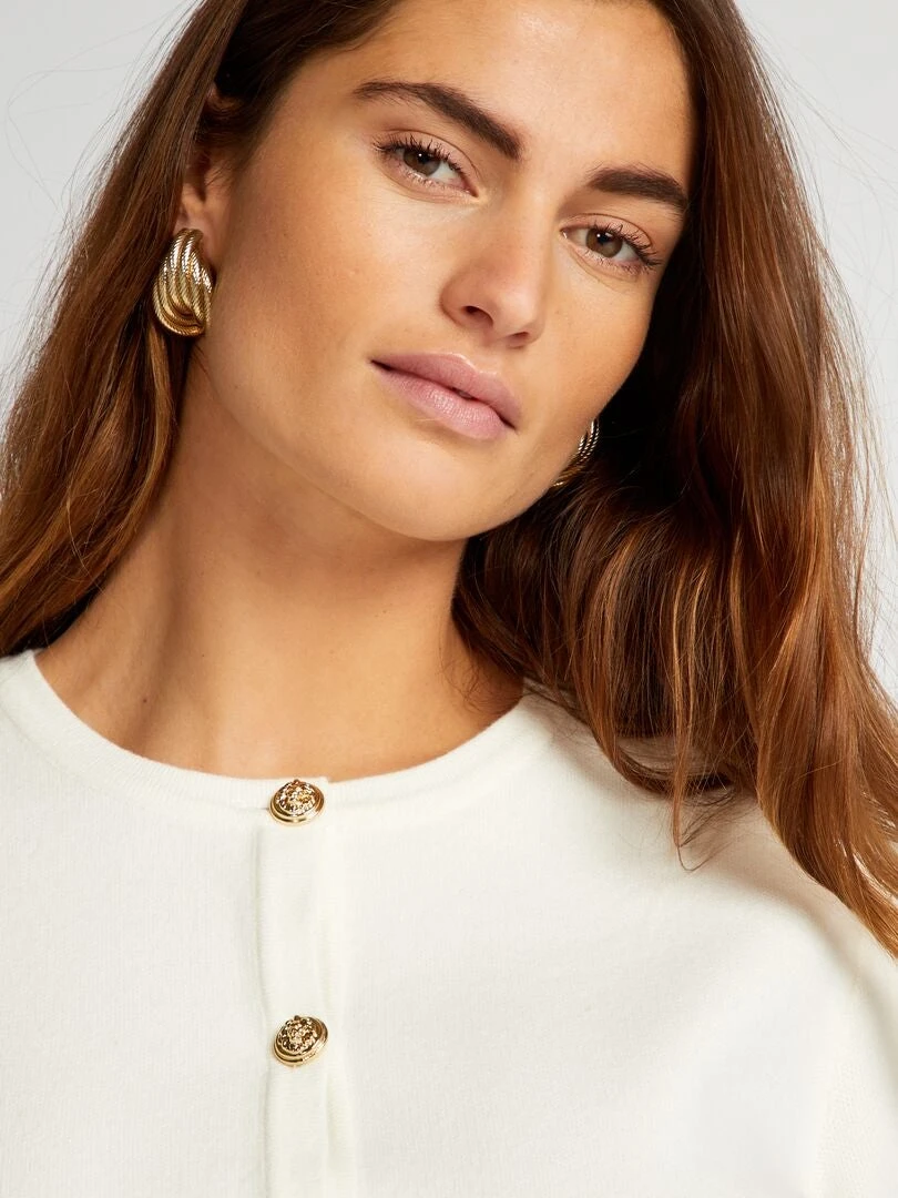 Cardigan In Maglia Tinta Unita 2 Cardigan In Maglia Tinta Unita - immagine 2