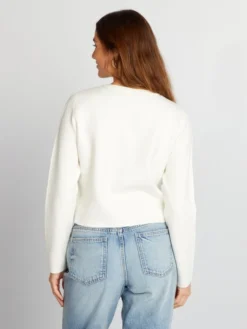 Cardigan In Maglia Tinta Unita 9 Cardigan In Maglia Tinta Unita -Kiabi cardigan in maglia tinta unita bianco baa40 2 frb5