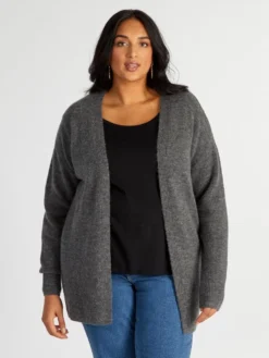 Cardigan Lungo Maniche A Pipistrello -Kiabi cardigan lungo maniche a pipistrello grigio ato87 2 frb3