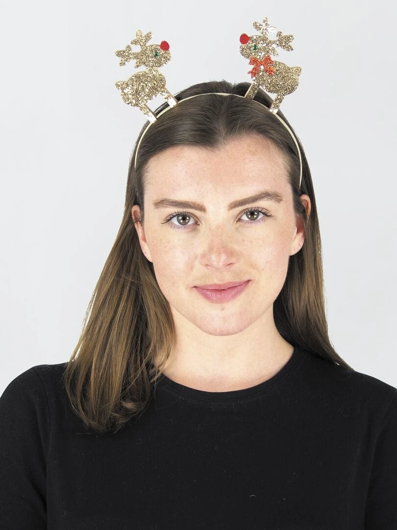 Cerchietto 'Renna Di Natale' Con Paillettes 1 Cerchietto 'Renna Di Natale' Con Paillettes