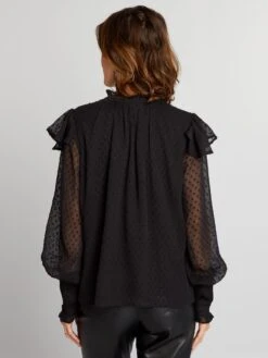 Chemisier Con Plumetis -Kiabi chemisier con plumetis nero aqw13 2 frb3