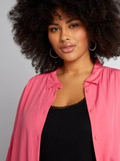 Chemisier Lungo -Kiabi chemisier lungo rosa azm15 1 frb5