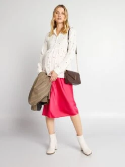 Chemisier Premaman In Garza Di Cotone Con Stampa Cuore