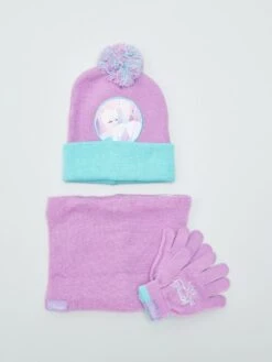 Completo Berretto, Guanti E Snood 'Frozen'
