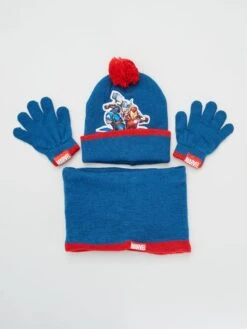 Completo Berretto + Guanti + Scaldacollo 'Avengers'