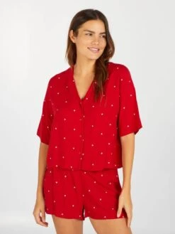 Completo Pigiama 2 Pezzi Camicetta + Shorts