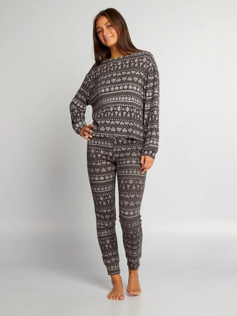 Completo Pigiama Felpa + Pantaloni - 2 Pezzi 1 Completo Pigiama Felpa + Pantaloni - 2 Pezzi