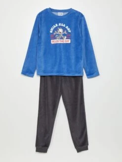 Completo Pigiama In Velluto 'Felix The Cat' - 2 Pezzi