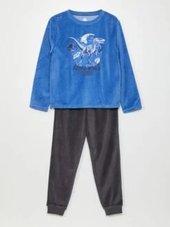 Completo Pigiama In Velluto 'Jurassic World' - 2 Pezzi