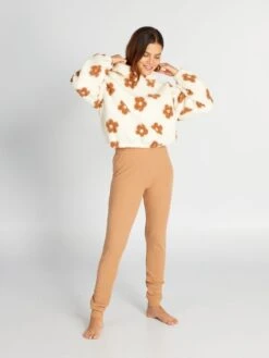 Completo Pigiama Pullover Con Cappuccio + Pantaloni - 2 Pezzi