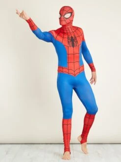 Costume 'Spiderman' Seconda Pelle Con Cappuccio