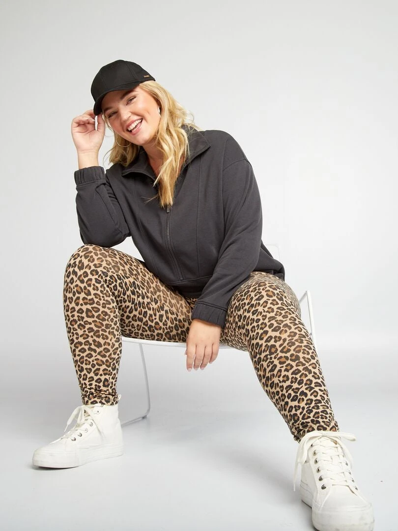 Felpa A Collo Alto Con Zip French Terry 2 Felpa A Collo Alto Con Zip French Terry - immagine 2