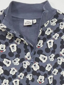 Felpa A Collo Alto Con Zip 'Topolino' 'Disney' -Kiabi felpa a collo alto con zip topolino disney grigio zr040 1 frb5