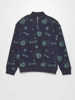 Felpa A Collo Alto Con Zip 'Topolino' - Facile Da Infilare -Kiabi felpa a collo alto con zip topolino facile da infilare bianco alz87 1 frb4