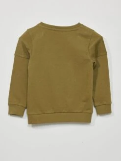 Felpa Bimateriale -Kiabi felpa bimateriale kaki azm47 1 frb3