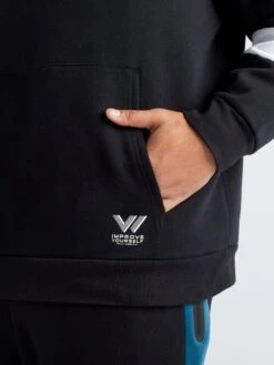 Felpa Con Cappuccio Color Block -Kiabi felpa con cappuccio color block nero bbu26 1 frb5