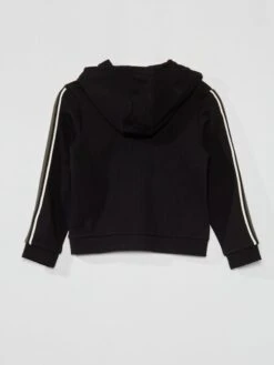 Felpa Con Cappuccio E Banda Tricolore -Kiabi felpa con cappuccio e banda tricolore nero ajb14 3 frb2