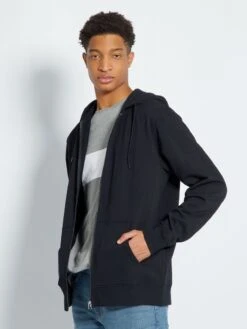 Felpa Con Cappuccio E Zip + 190 Cm