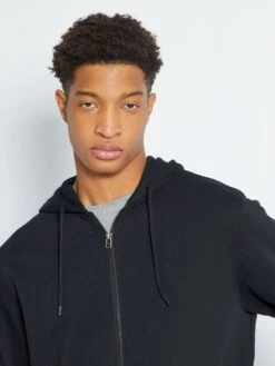 Felpa Con Cappuccio E Zip + 190 Cm -Kiabi felpa con cappuccio e zip 190 cm nero zr427 5 frb3