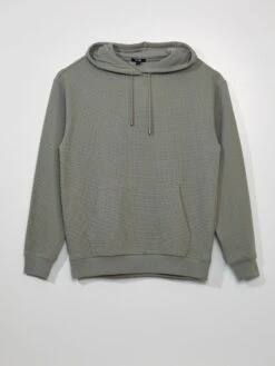 Felpa Con Cappuccio In Maglia Goffrata