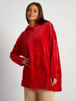 Felpa Con Cappuccio In Sherpa