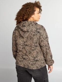 Felpa Con Cappuccio 'leopardo' -Kiabi felpa con cappuccio leopardo marrone aud15 1 frb3