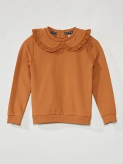 Felpa Con Collo Con Pizzo