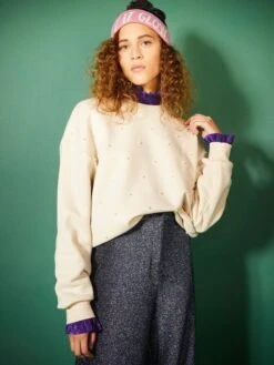 Felpa Con Gioiello Perle -Kiabi felpa con gioiello perle beige awf36 1 frb3