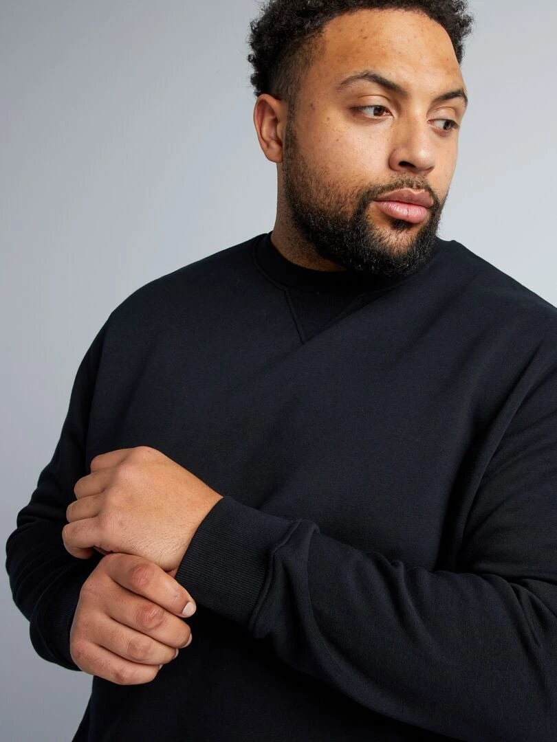 Felpa Con Scollo Tondo In Tessuto Felpato 1 Felpa Con Scollo Tondo In Tessuto Felpato