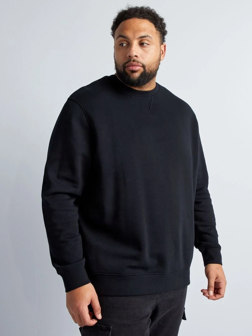 Felpa Con Scollo Tondo In Tessuto Felpato 3 Felpa Con Scollo Tondo In Tessuto Felpato - immagine 3