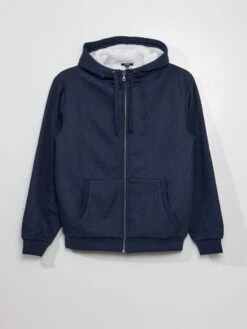 Felpa Con Zip Con Interno In Sherpa