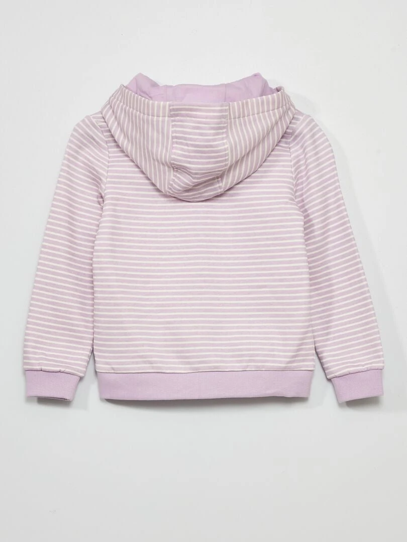 Felpa Con Zip E Cappuccio In Tessuto Felpato 5 Felpa Con Zip E Cappuccio In Tessuto Felpato - immagine 5