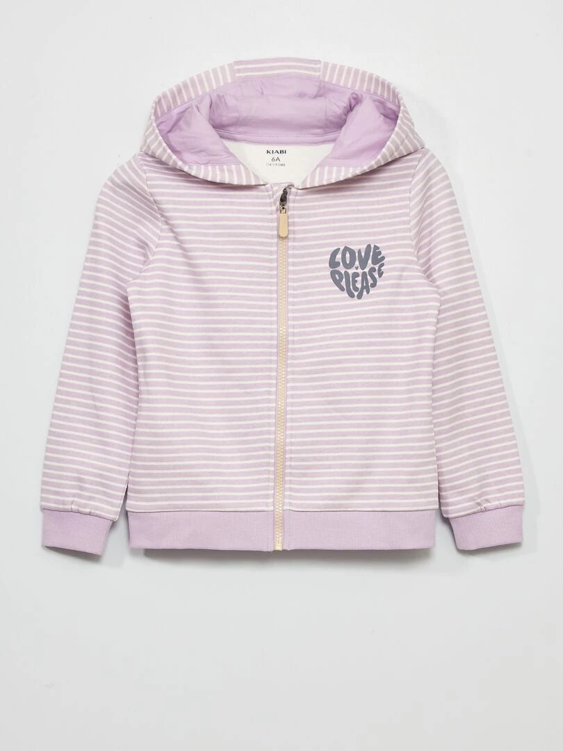 Felpa Con Zip E Cappuccio In Tessuto Felpato 7 Felpa Con Zip E Cappuccio In Tessuto Felpato - immagine 7