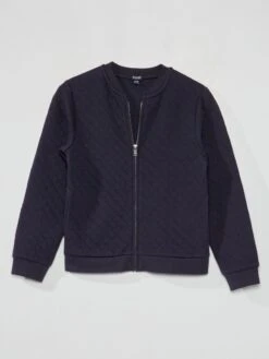 Felpa Con Zip In Jersey