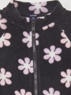 Felpa Con Zip In Pile Stampato -Kiabi felpa con zip in pile stampato nero azh12 1 frb3